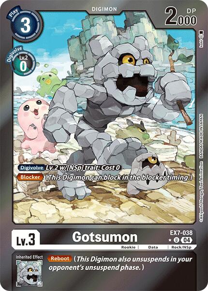 Gotsumon [EX7-038] (Foil) [Digimon LIBERATOR] | Anubis Games and Hobby