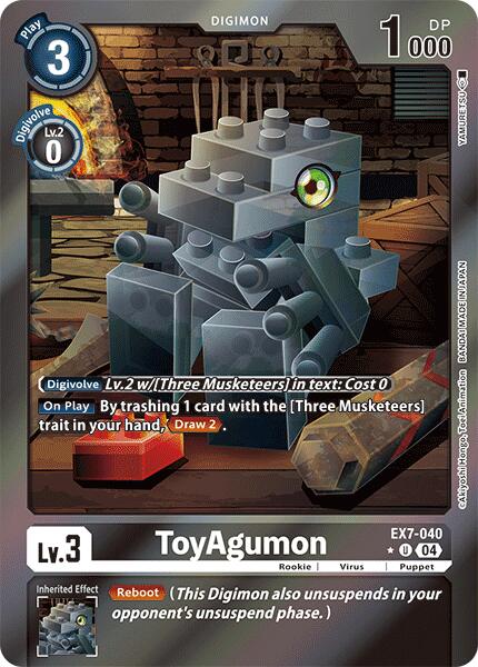 ToyAgumon [EX7-040] - EX7-040 (Foil) [Digimon LIBERATOR] | Anubis Games and Hobby