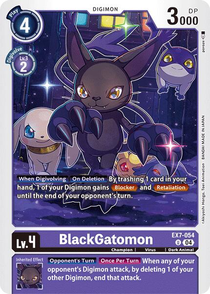 BlackGatomon [EX7-054] [Digimon LIBERATOR] | Anubis Games and Hobby