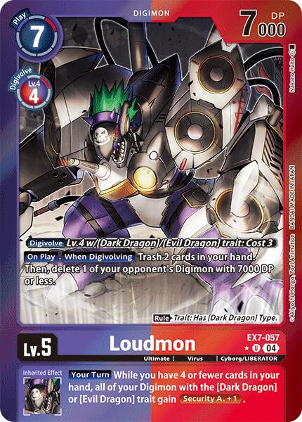 Loudmon [EX7-057] (Foil) [Digimon LIBERATOR] | Anubis Games and Hobby