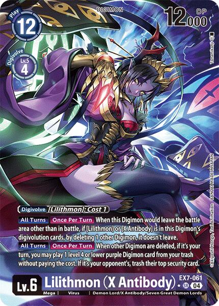 Lilithmon [EX7-061] (X Antibody) (Alternate Art) [Digimon LIBERATOR] | Anubis Games and Hobby