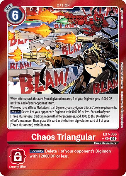 Chaos Triangular [EX7-066] (Foil) [Digimon LIBERATOR] | Anubis Games and Hobby