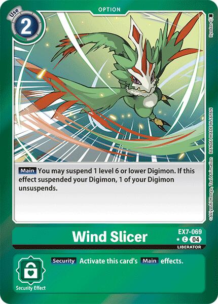 Wind Slicer [EX7-069] (Foil) [Digimon LIBERATOR] | Anubis Games and Hobby