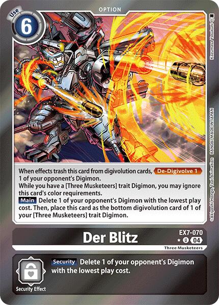 Der Blitz [EX7-070] (Foil) [Digimon LIBERATOR] | Anubis Games and Hobby