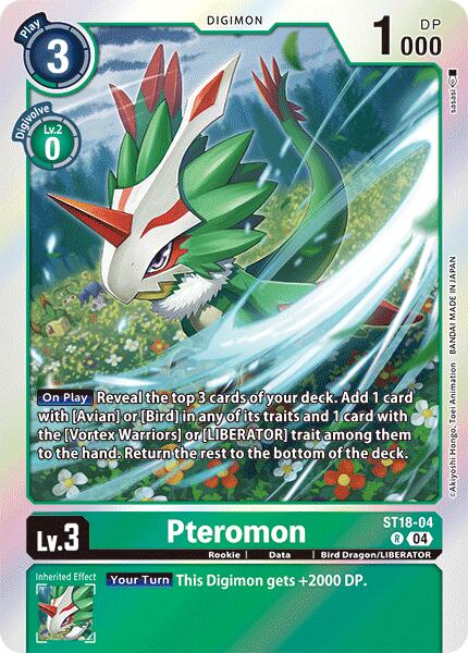 Pteromon [ST18-04] [Starter Deck: Guardian Vortex] | Anubis Games and Hobby