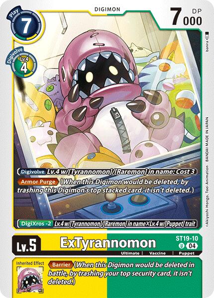 ExTyrannomon [ST19-10] [Starter Deck: Fable Waltz] | Anubis Games and Hobby