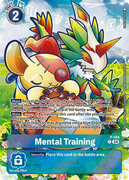 Mental Training [P-104] (Starter Deck 18 Exclusive) [Starter Deck: Guardian Vortex Promos] | Anubis Games and Hobby