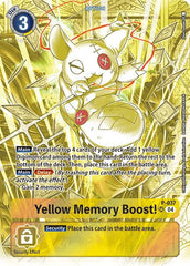 Yellow Memory Boost! [P-037] (Starter Deck 19 Exclusive) [Starter Deck: Fable Waltz Promos] | Anubis Games and Hobby