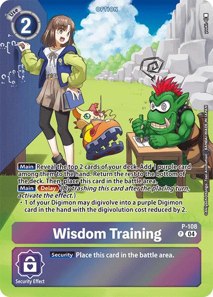 Wisdom Training [P-108] (Starter Deck 19 Exclusive) [Starter Deck: Fable Waltz Promos] | Anubis Games and Hobby