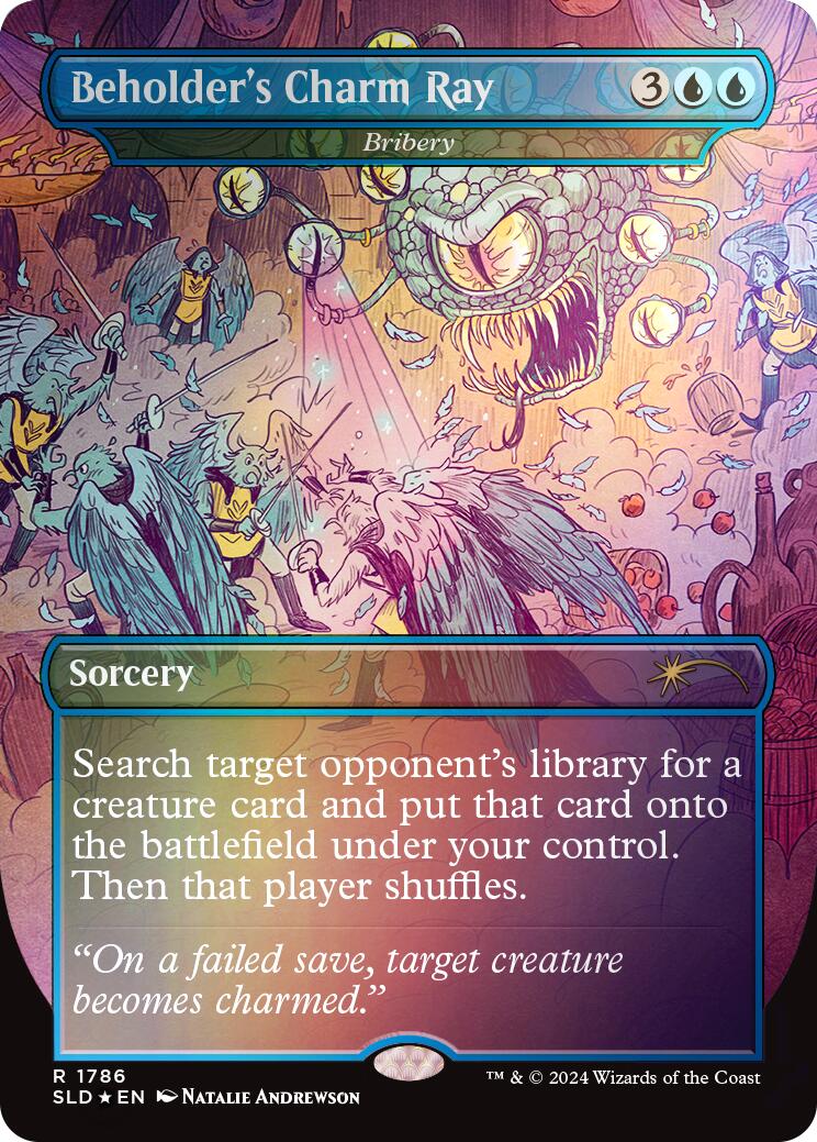 Beholder's Charm Ray - Bribery (Rainbow Foil) [Secret Lair Drop Series] | Anubis Games and Hobby