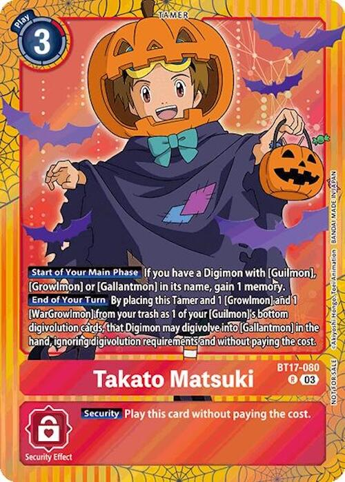 Takato Matsuki [BT17-080] (Halloween Event 2024) [Secret Crisis] | Anubis Games and Hobby