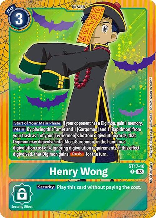 Henry Wong [ST17-10] (Halloween Event 2024) [Starter Deck: Double Typhoon Advanced Deck Set] | Anubis Games and Hobby