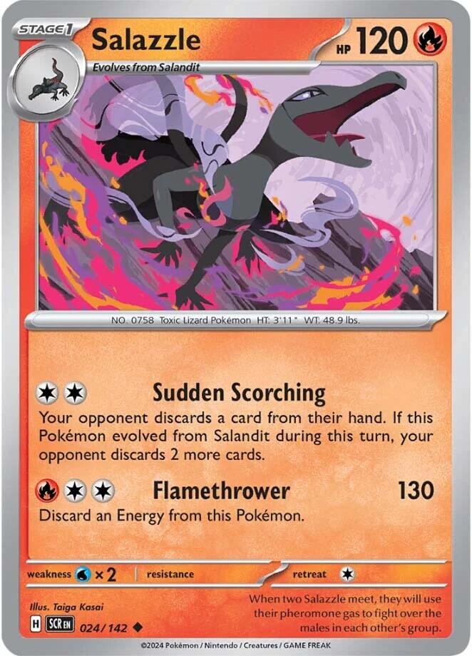 Salazzle (024/142) [Scarlet & Violet: Stellar Crown] | Anubis Games and Hobby