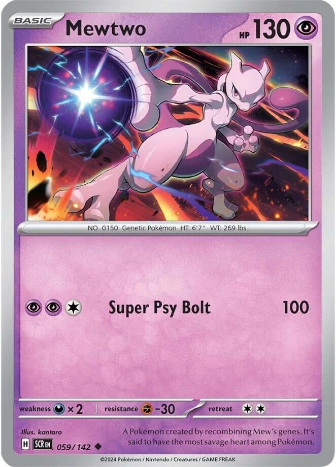 Mewtwo (059/142) [Scarlet & Violet: Stellar Crown] | Anubis Games and Hobby