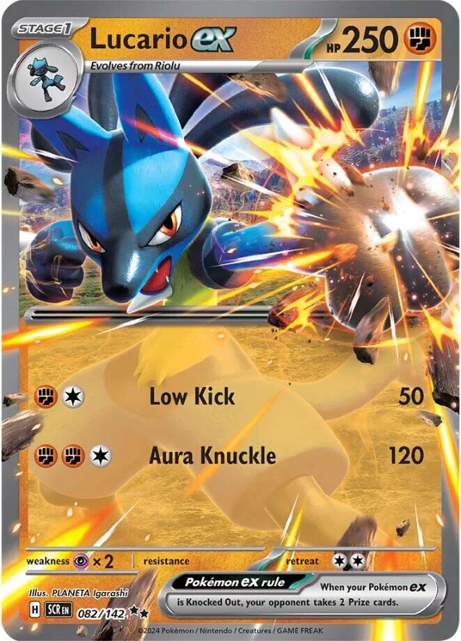 Lucario ex (082/142) [Scarlet & Violet: Stellar Crown] | Anubis Games and Hobby