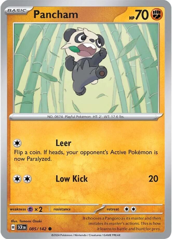 Pancham (085/142) [Scarlet & Violet: Stellar Crown] | Anubis Games and Hobby