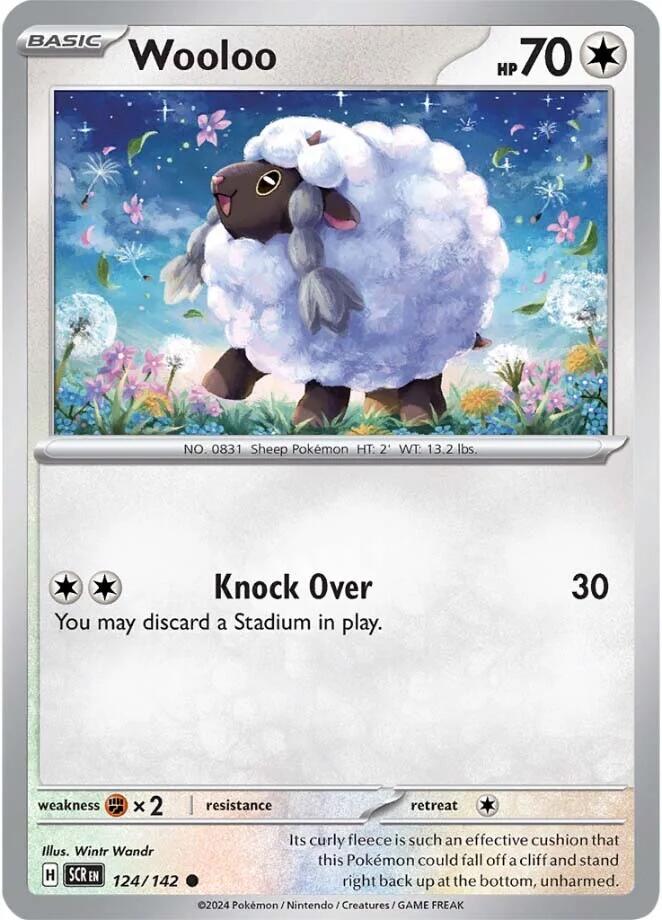 Wooloo (124/142) [Scarlet & Violet: Stellar Crown] | Anubis Games and Hobby