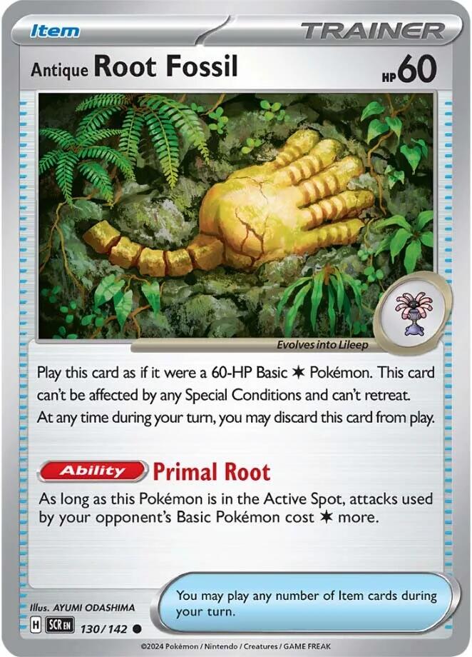 Antique Root Fossil (130/142) [Scarlet & Violet: Stellar Crown] | Anubis Games and Hobby