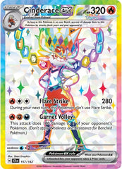 Cinderace ex (157/142) [Scarlet & Violet: Stellar Crown] | Anubis Games and Hobby