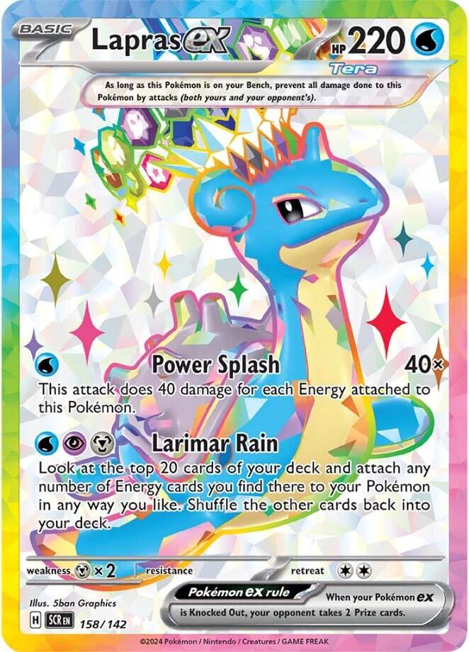 Lapras ex (158/142) [Scarlet & Violet: Stellar Crown] | Anubis Games and Hobby