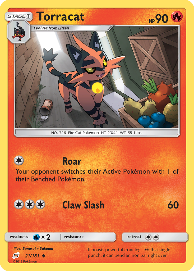 Torracat (21/181) [Sun & Moon: Team Up] | Anubis Games and Hobby
