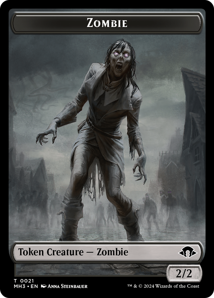 Servo // Zombie Double-Sided Token [Modern Horizons 3 Tokens] | Anubis Games and Hobby