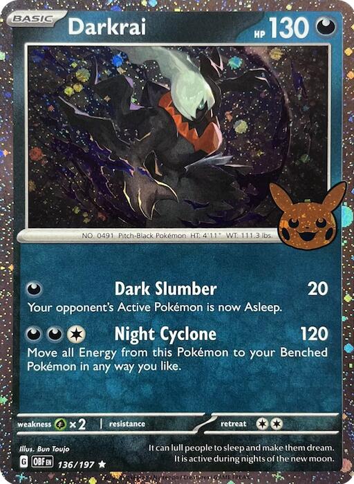 Darkrai (136/197) (Cosmos Holo) [Trick or Trade 2024] | Anubis Games and Hobby