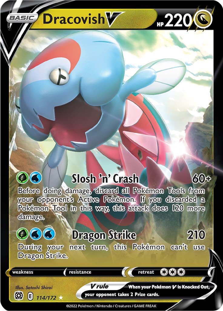 Dracovish V (114/172) [Sword & Shield: Brilliant Stars] | Anubis Games and Hobby