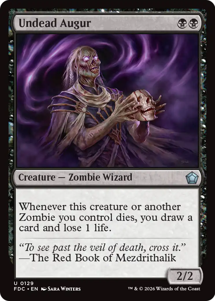 Undead Augur [Foundations Commander] | Anubis Games and Hobby
