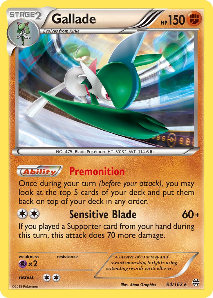 Gallade (84/162) (Cosmos Holo) (Blister Exclusive) [XY: BREAKthrough] | Anubis Games and Hobby