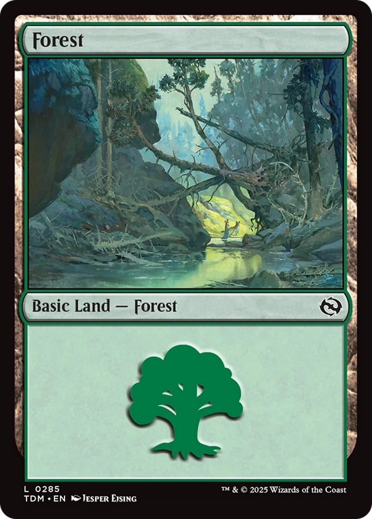 Forest (0285) [Tarkir: Dragonstorm] | Anubis Games and Hobby