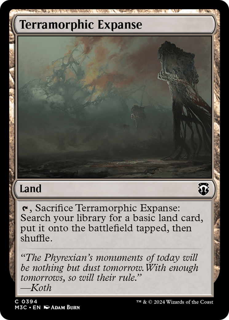 Terramorphic Expanse (Ripple Foil) [Modern Horizons 3 Commander] | Anubis Games and Hobby