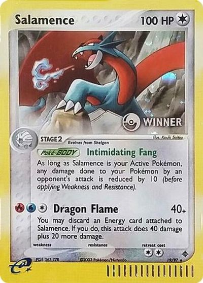 Salamence (19/97) (Winner) [League & Championship Cards] | Anubis Games and Hobby