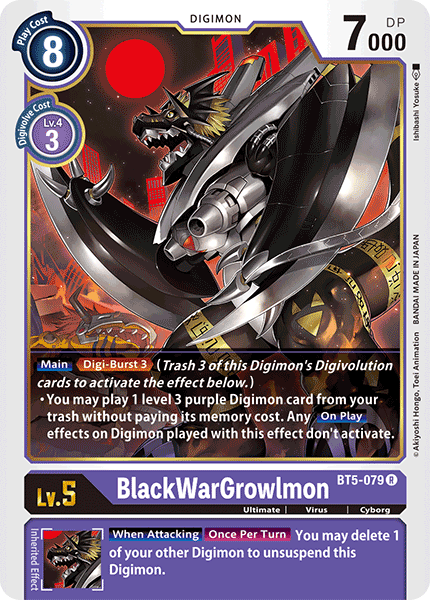 BlackWarGrowlmon [BT5-079] [Battle of Omni] | Anubis Games and Hobby