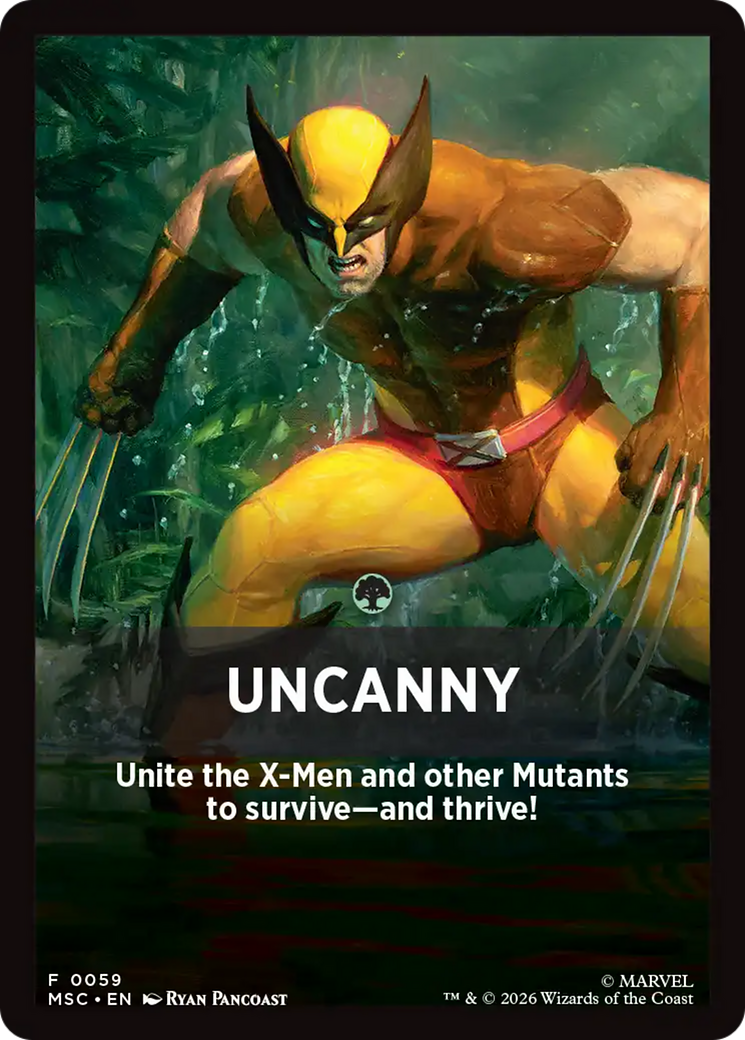 Uncanny Theme Card [Marvel Super Heroes Commander] | Anubis Games and Hobby