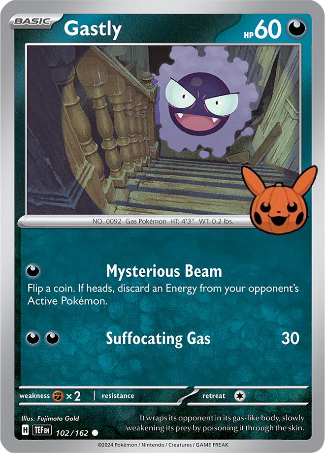 Gastly (102/162) [Trick or Trade 2024] | Anubis Games and Hobby