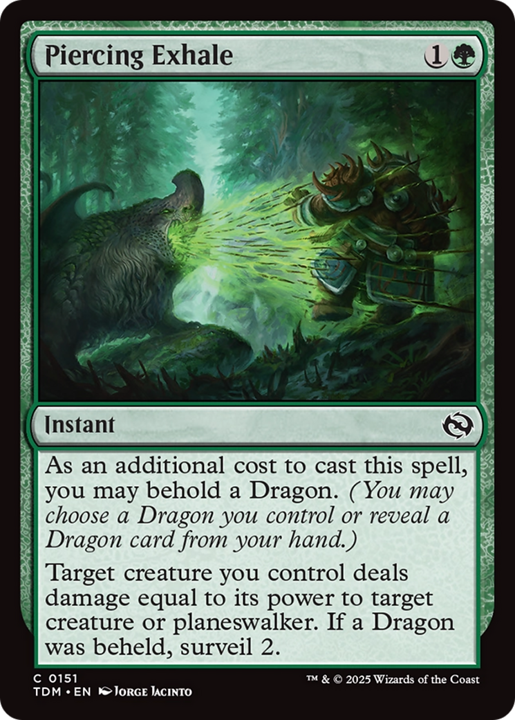 Piercing Exhale [Tarkir: Dragonstorm] | Anubis Games and Hobby