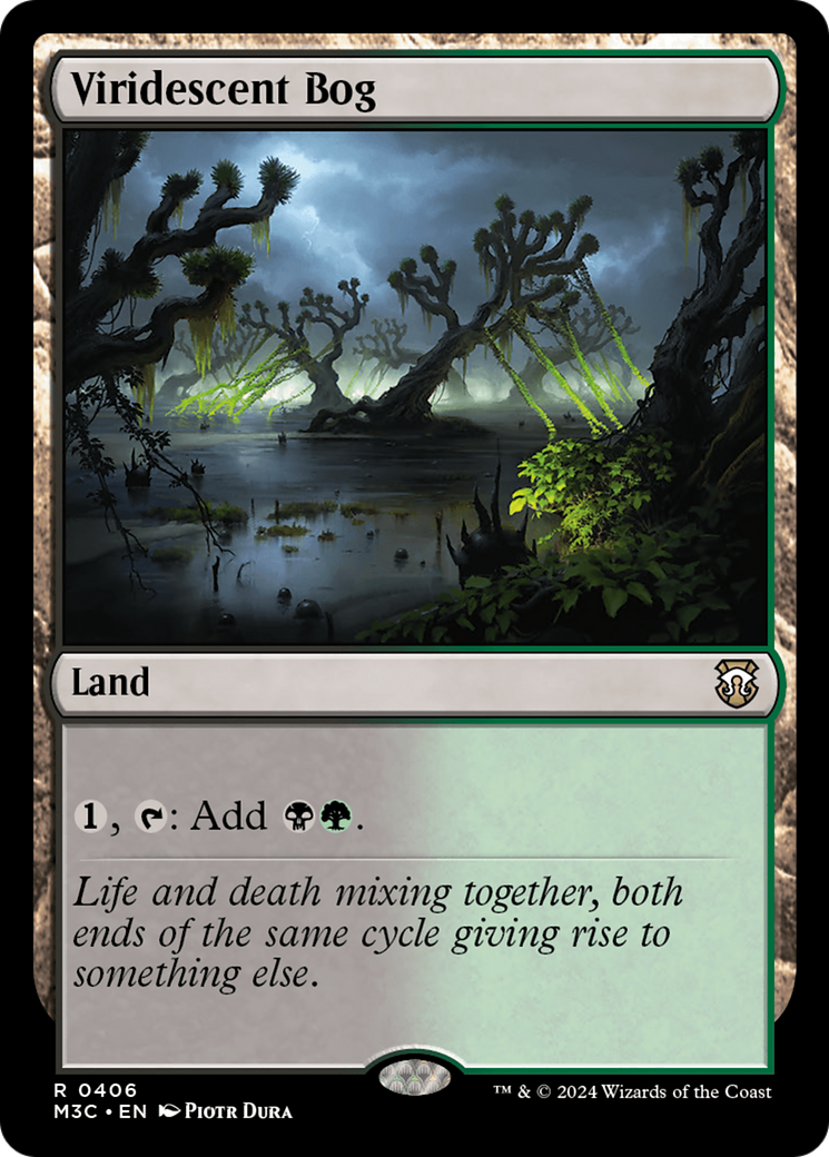 Viridescent Bog (Ripple Foil) [Modern Horizons 3 Commander] | Anubis Games and Hobby