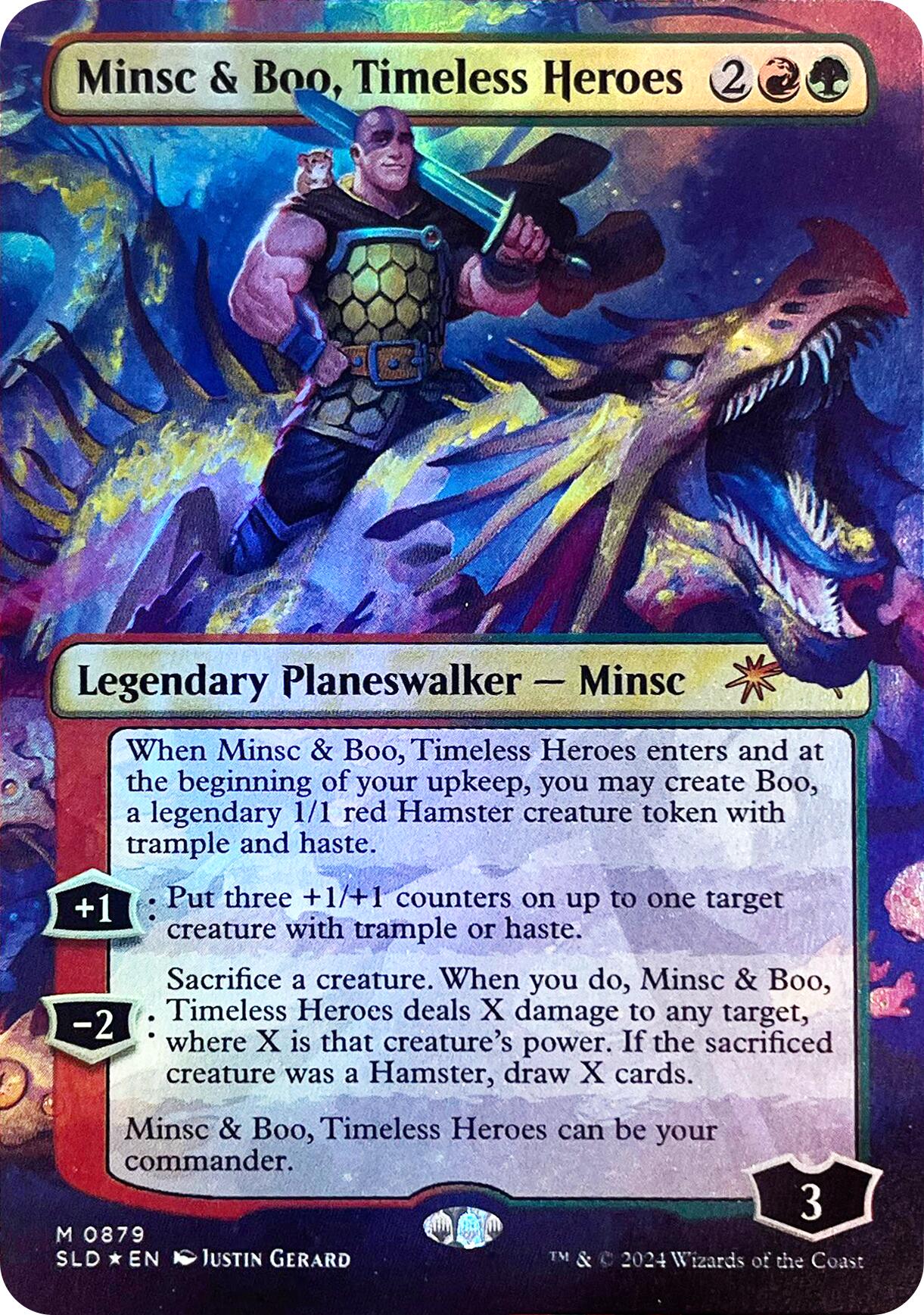 Minsc & Boo, Timeless Heroes (Rainbow Foil) [Secret Lair Drop Series] | Anubis Games and Hobby