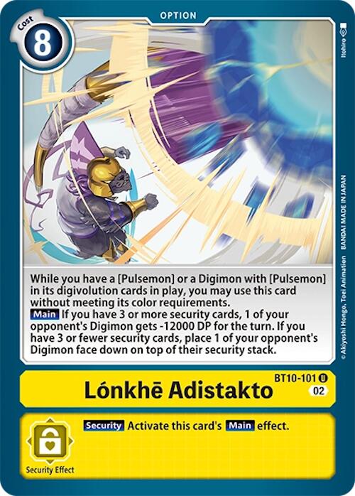 Lonkhe Adistakto [BT10-101] [Xros Encounter] | Anubis Games and Hobby