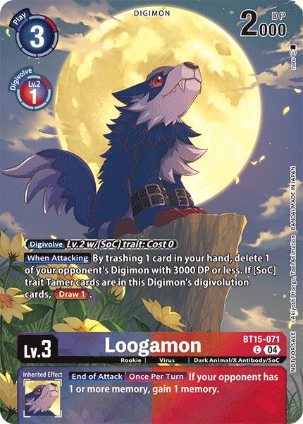 Loogamon [BT14-071] (Legend Pack 2024) [Blast Ace] | Anubis Games and Hobby