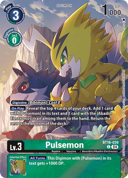 Pulsemon [BT16-039] (Legend Pack 2024) [Beginning Observer] | Anubis Games and Hobby