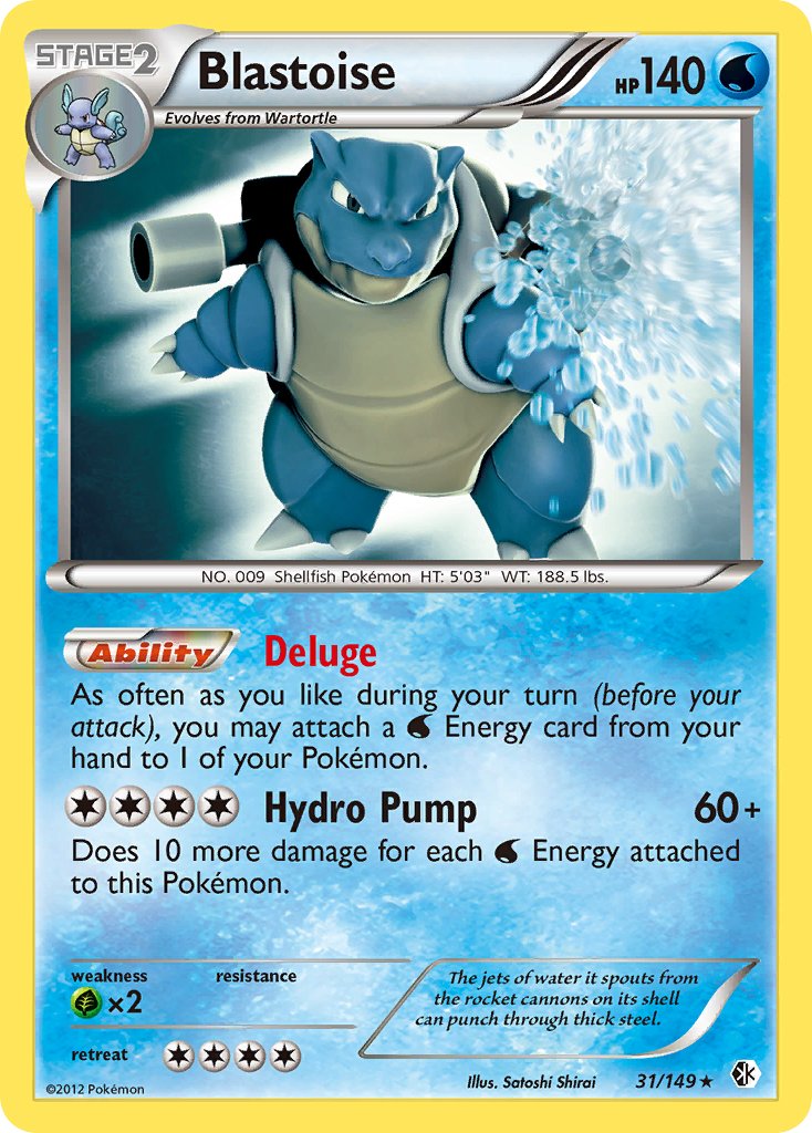 Blastoise (31/149) (Theme Deck Exclusive) [Black & White: Boundaries Crossed] | Anubis Games and Hobby