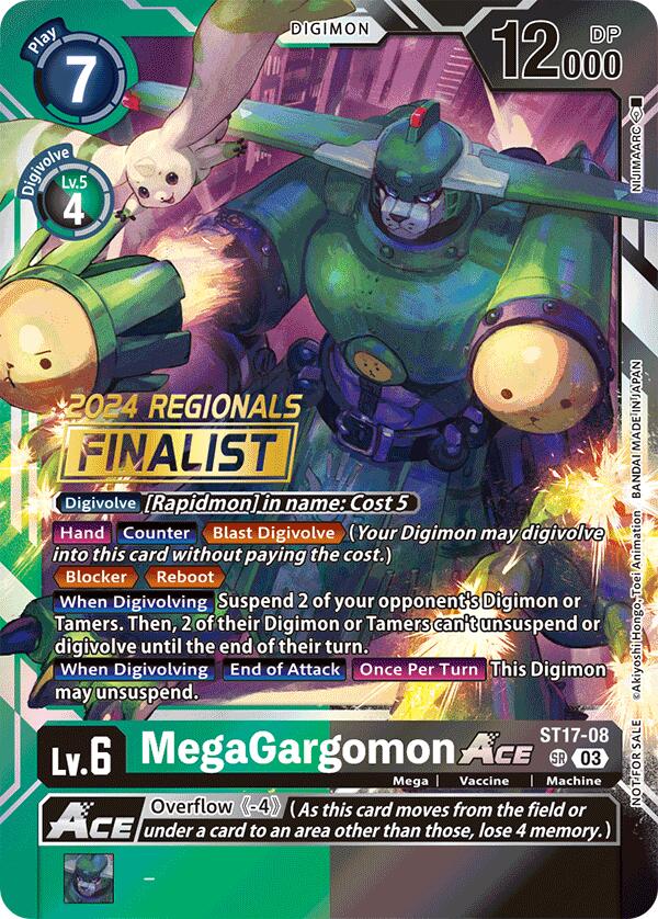 MegaGargomon ACE [ST17-08] (2024 Regionals Finalist) [Starter Deck: Double Typhoon Advanced Deck Set] | Anubis Games and Hobby