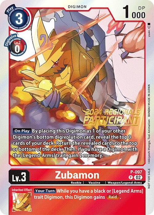 Zubamon [P-097] - P-097 (2024 Regionals Participant) [Promotional Cards] | Anubis Games and Hobby