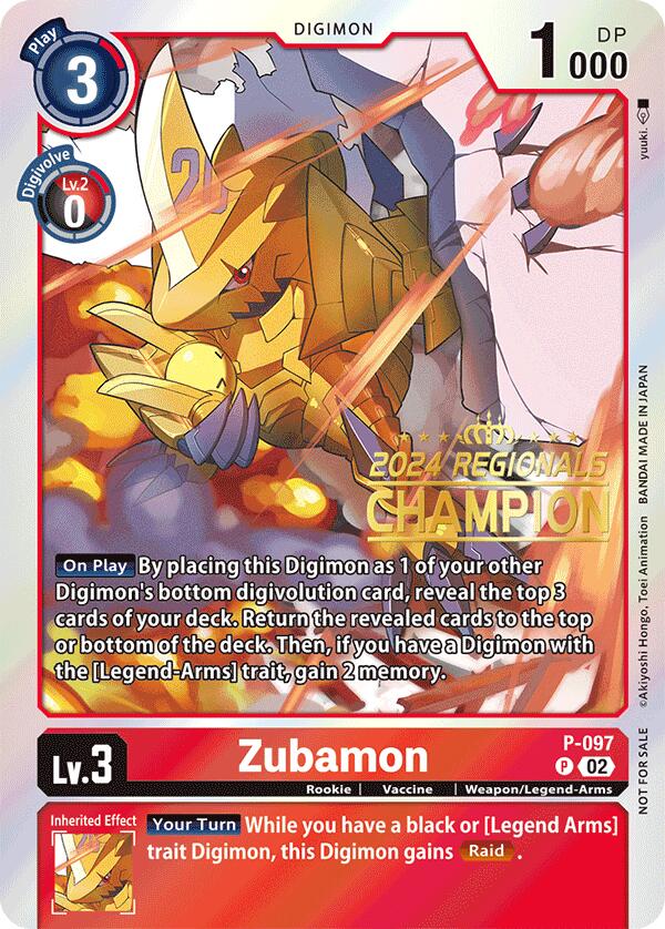 Zubamon [P-097] - P-097 (2024 Regionals Champion) [Promotional Cards] | Anubis Games and Hobby