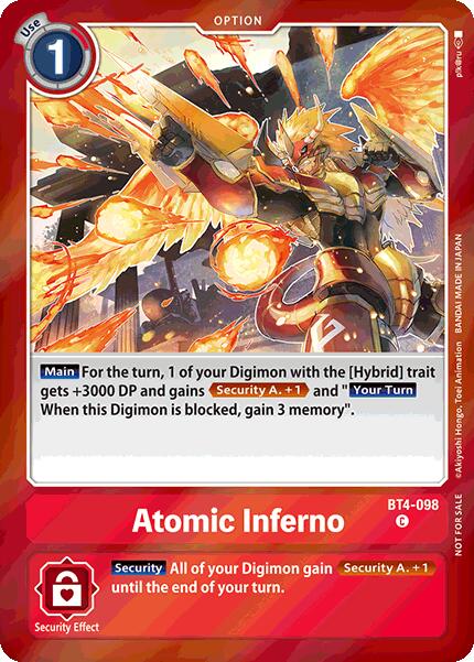 Atomic Inferno [BT4-098] (Event Pack 7) [Great Legend] | Anubis Games and Hobby