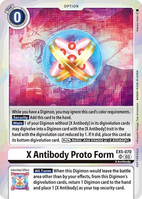 X Antibody Proto Form [EX5-070] (Event Pack 7) [Animal Colosseum] | Anubis Games and Hobby