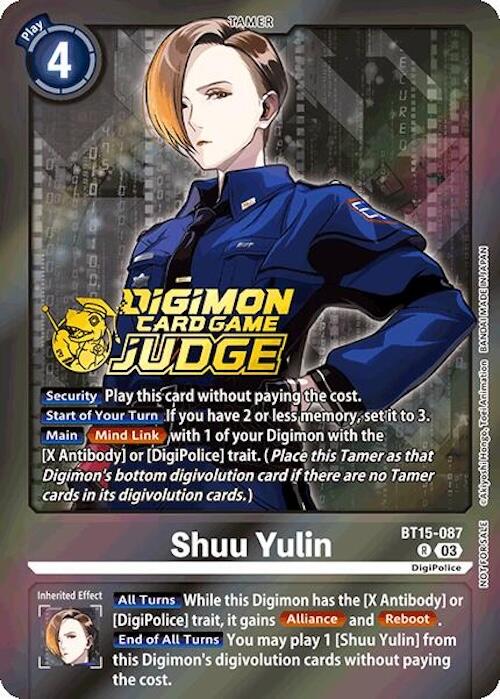 Shuu Yulin [BT15-087] (Judge Pack 6) [Exceed Apocalypse] | Anubis Games and Hobby