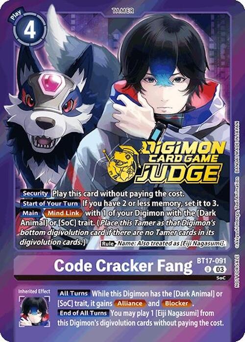 Code Cracker Fang [BT17-091] (Judge Pack 6) [Secret Crisis] | Anubis Games and Hobby